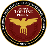 National Association of Distinguished Counsel - Top One Percent Logo